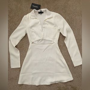 White long sleeve dress - size 0